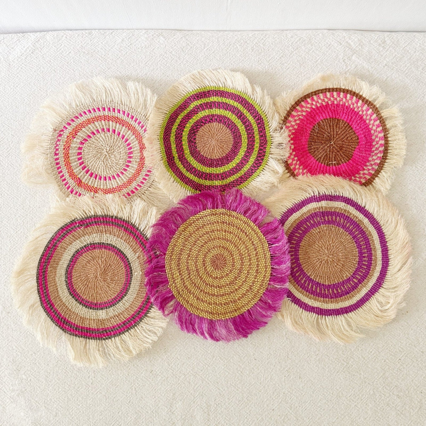 11" Sisal Wall Hanging Trivet: Assortment 5