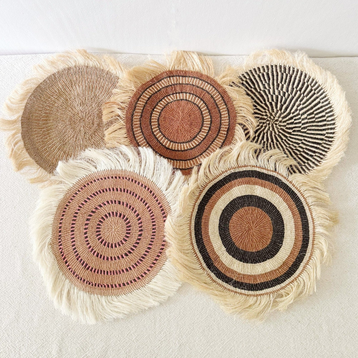 16" Sisal Wall Hanging Trivet: Assortment 10