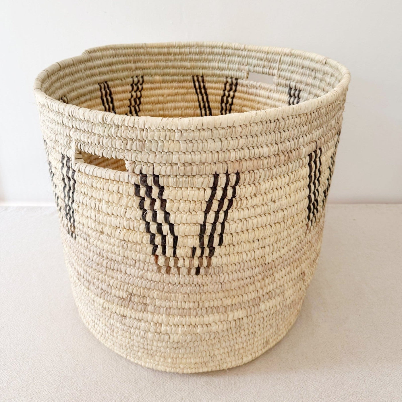 23" Turkana Palm Storage Basket: Triple Vee