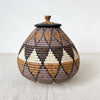 Lidded Zulu Basket #L79 - Amsha