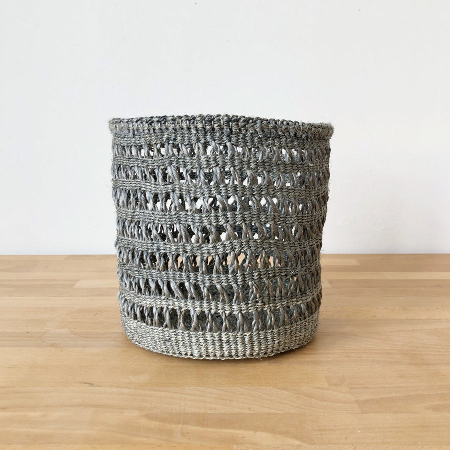 Small Storage Basket: Stone Netted - Amsha