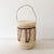 10.5" Lidded Palm Basket