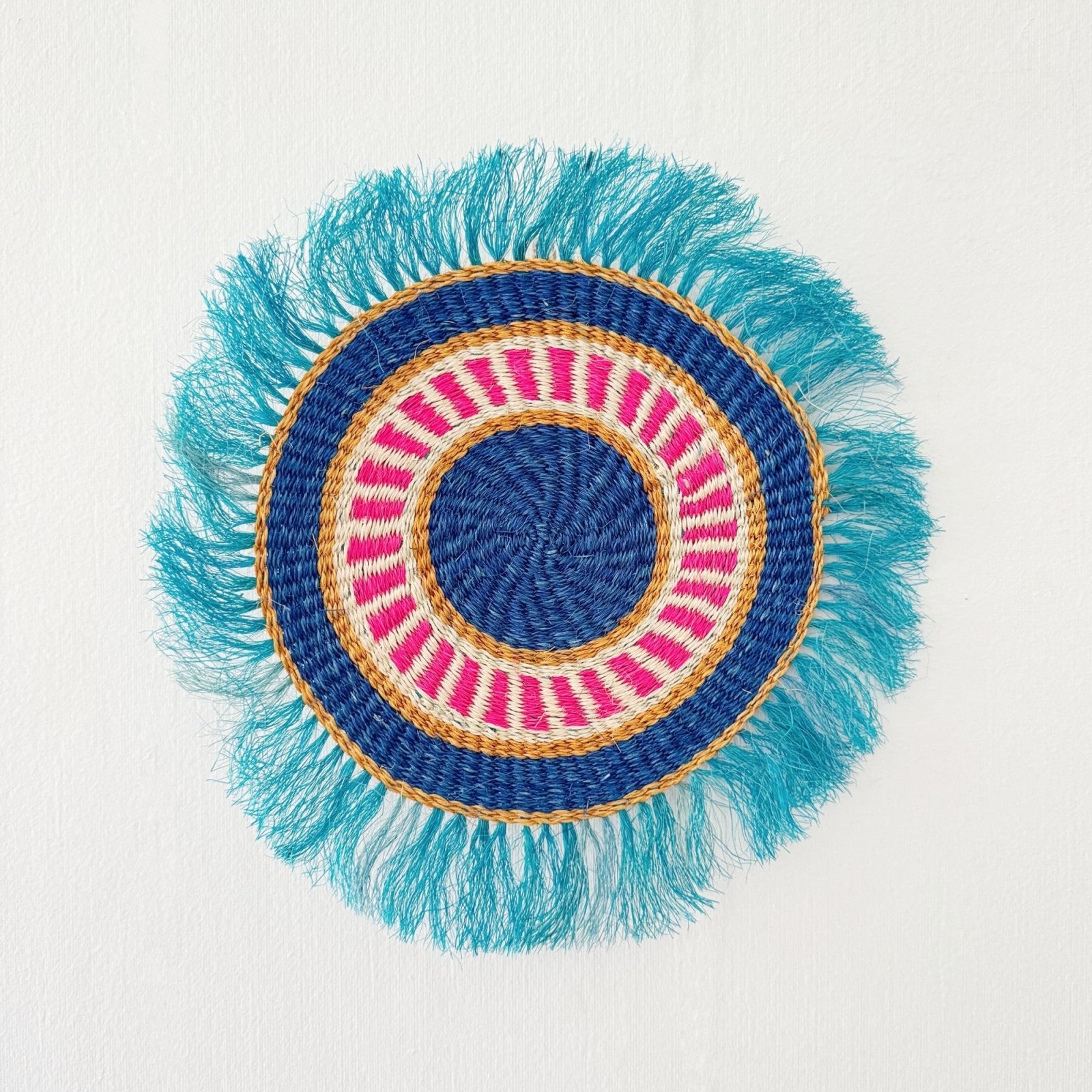 11" Sisal Wall Hanging Trivet: Assortment 1 - Amsha