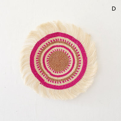 11" Sisal Wall Hanging Trivet: Assortment AD - Amsha