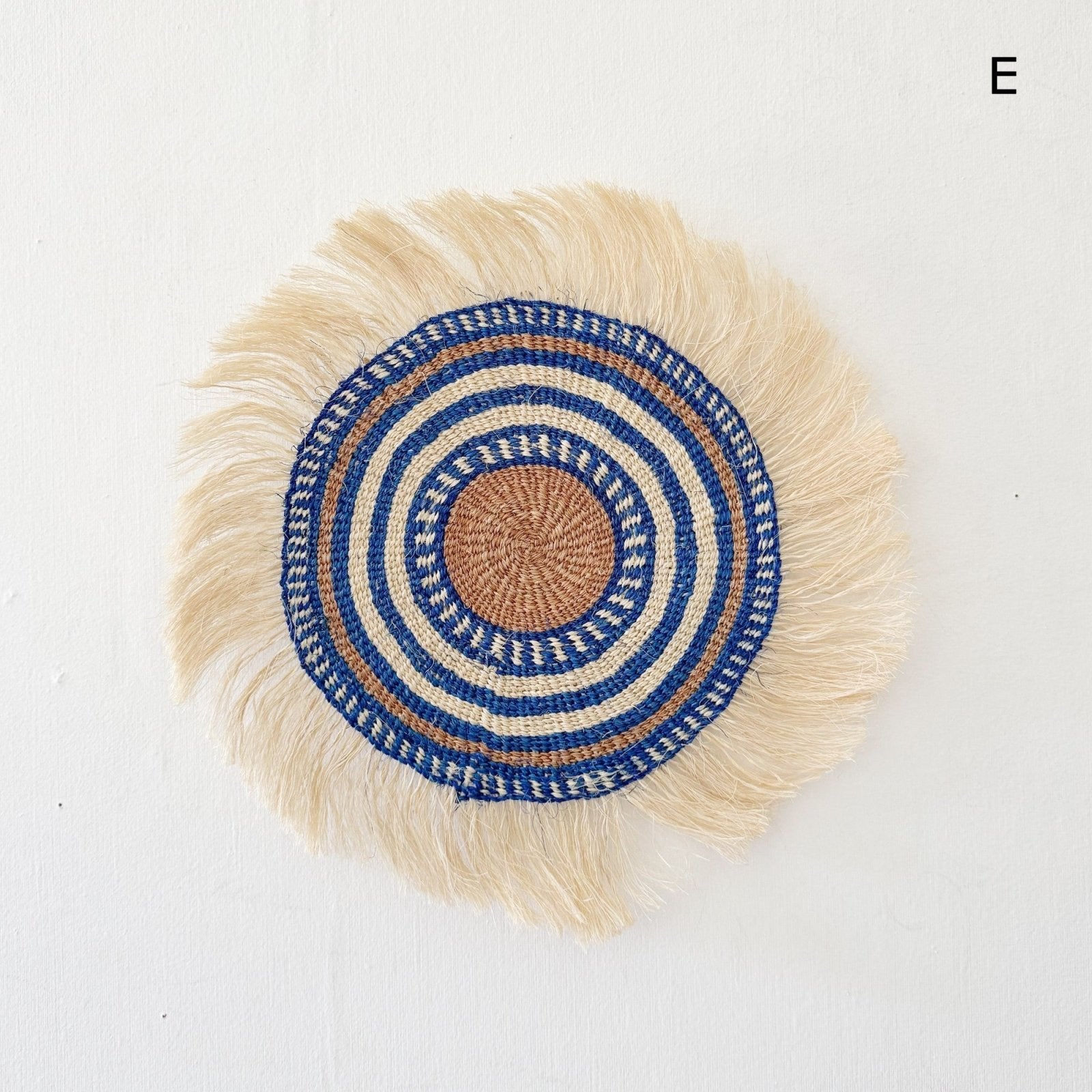 11" Sisal Wall Hanging Trivet: Assortment AD - Amsha