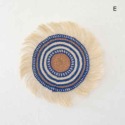 11" Sisal Wall Hanging Trivet: Assortment AD - Amsha