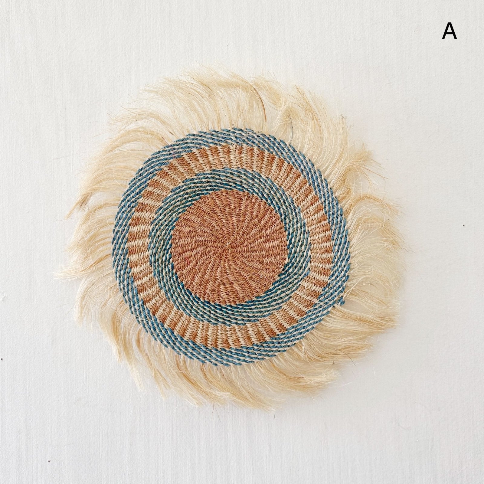 11" Sisal Wall Hanging Trivet: Assortment AD - Amsha