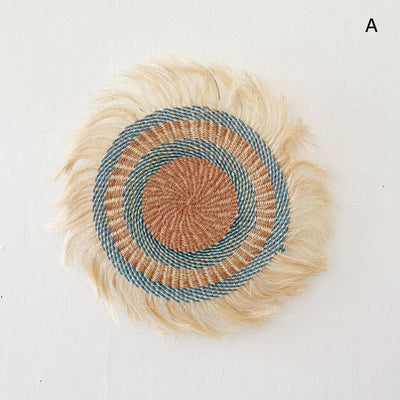 11" Sisal Wall Hanging Trivet: Assortment AD - Amsha