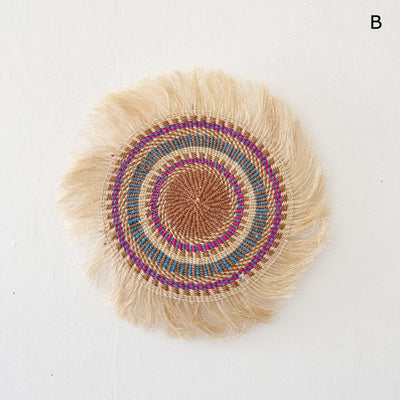 11" Sisal Wall Hanging Trivet: Assortment AD - Amsha