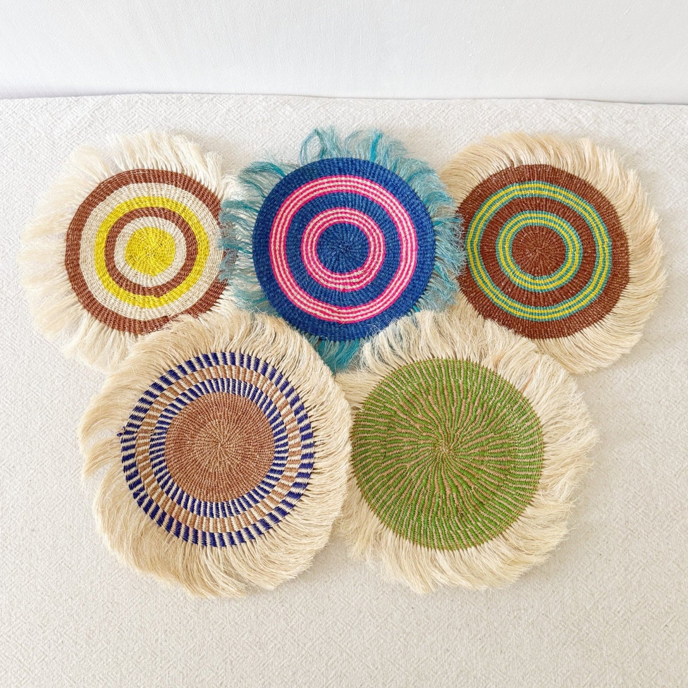 12" Sisal Wall Hanging Trivet: Assortment 2