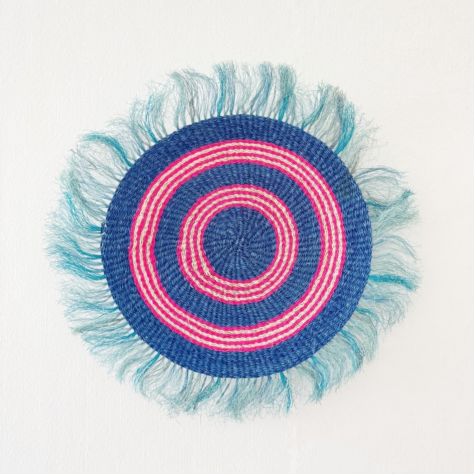 12" Sisal Wall Hanging Trivet: Assortment 2 - Amsha