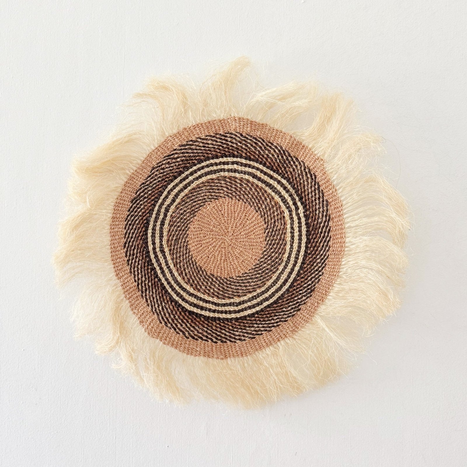 14" Sisal Wall Hanging Trivet: Assortment 6 - Amsha