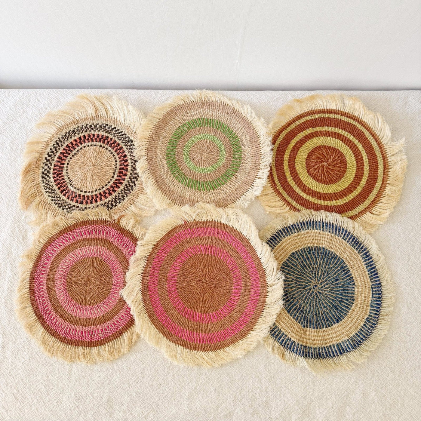 14" Sisal Wall Hanging Trivet: Assortment AA