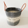 14" XL Floor Basket: Gray Arrow II - Amsha