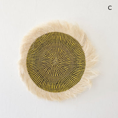 15" Sisal Wall Hanging Trivet: Assortment AB - Amsha