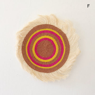 15" Sisal Wall Hanging Trivet: Assortment AB - Amsha