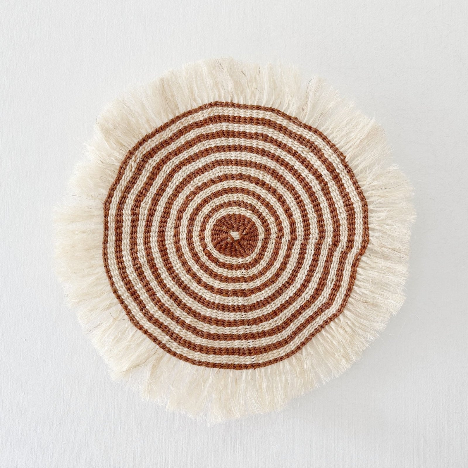 16" Sisal Wall Hanging Trivet: Mbura - Amsha