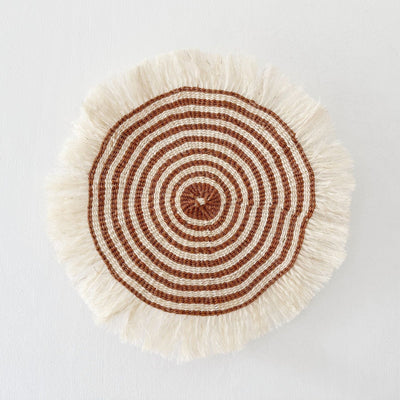 16" Sisal Wall Hanging Trivet: Mbura - Amsha