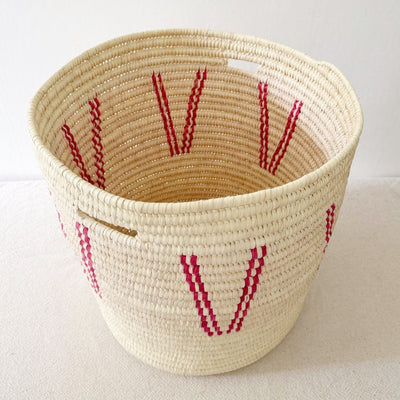19" Turkana Palm Storage Basket #306 - Amsha