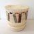 22" Lidded Palm Basket: Brown & Black V