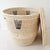 23" Lidded Palm Basket: Black V