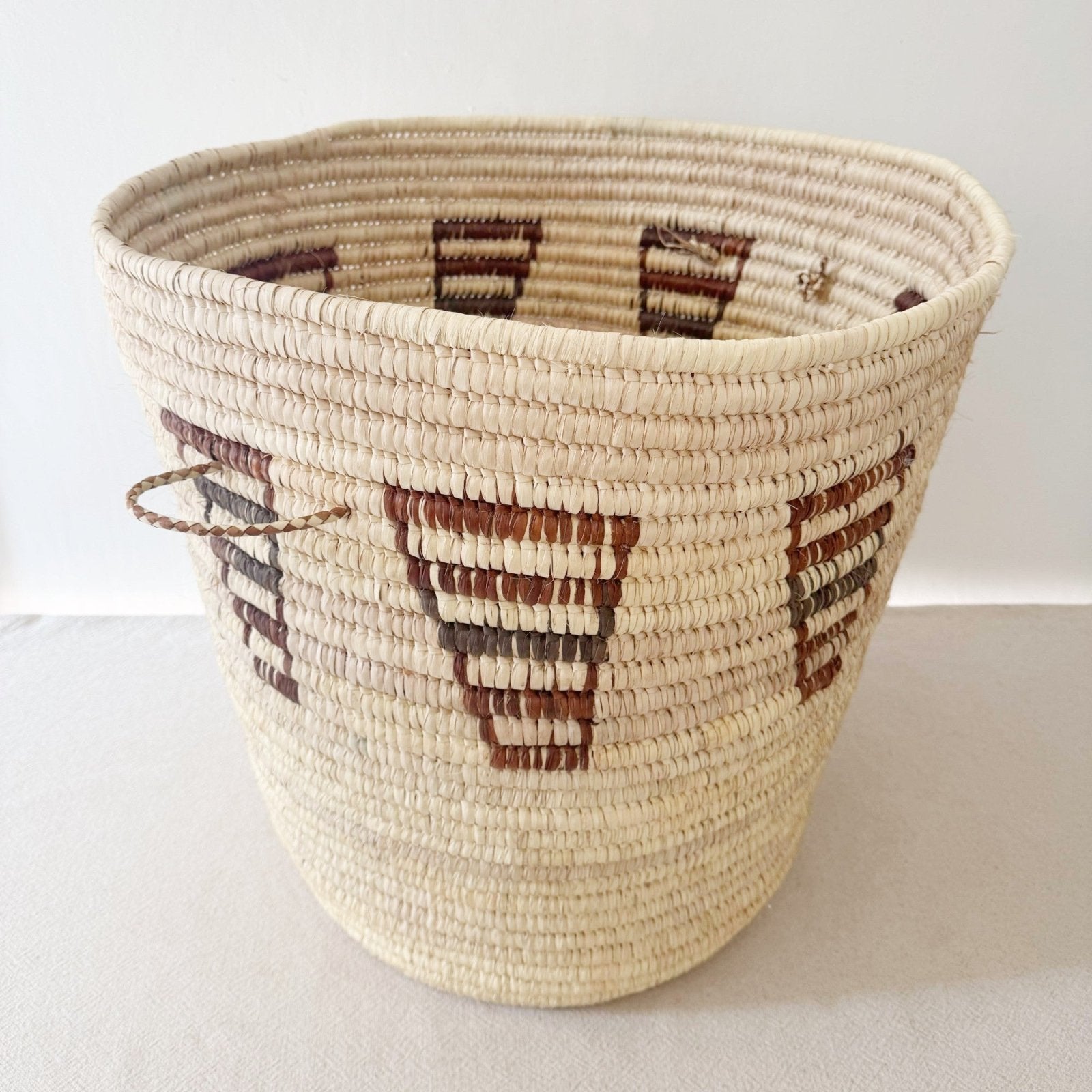 23" Turkana Palm Storage Basket: Parallel - Amsha
