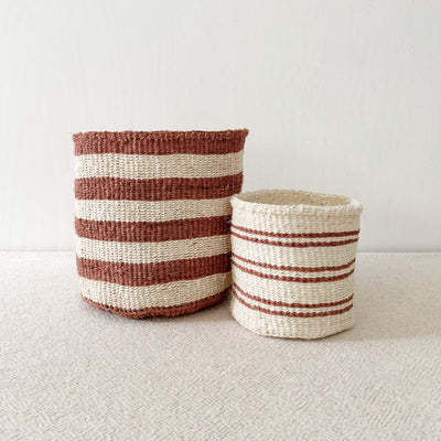 Storage Plant Basket: Earth Stripe