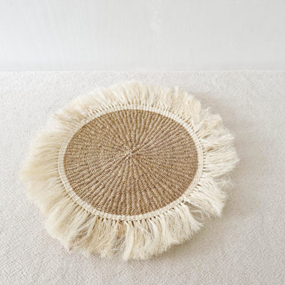 16" Sisal Wall Hanging Trivet: Songea