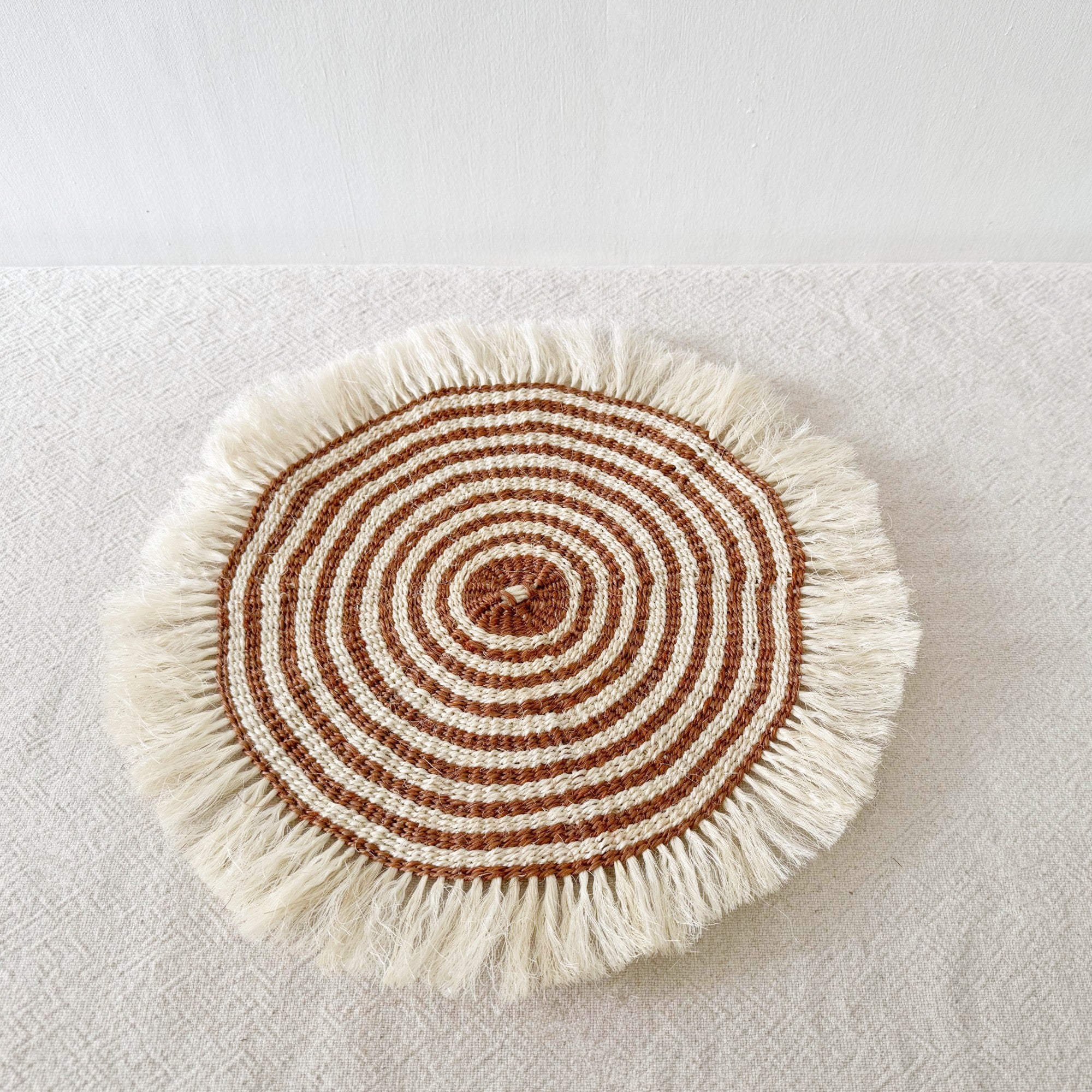 16" Sisal Wall Hanging Trivet: Mbura