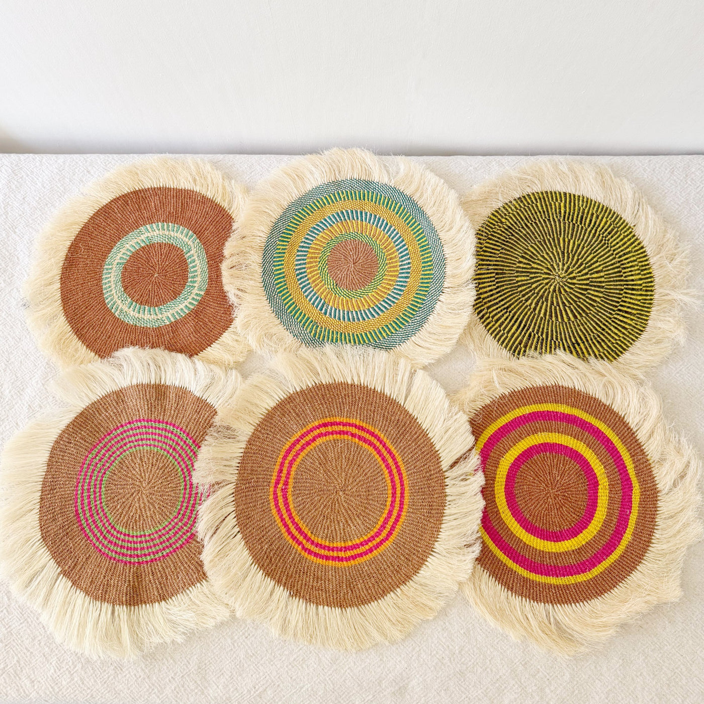 15" Sisal Wall Hanging Trivet: Assortment AB