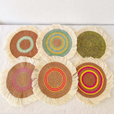 15" Sisal Wall Hanging Trivet: Assortment AB
