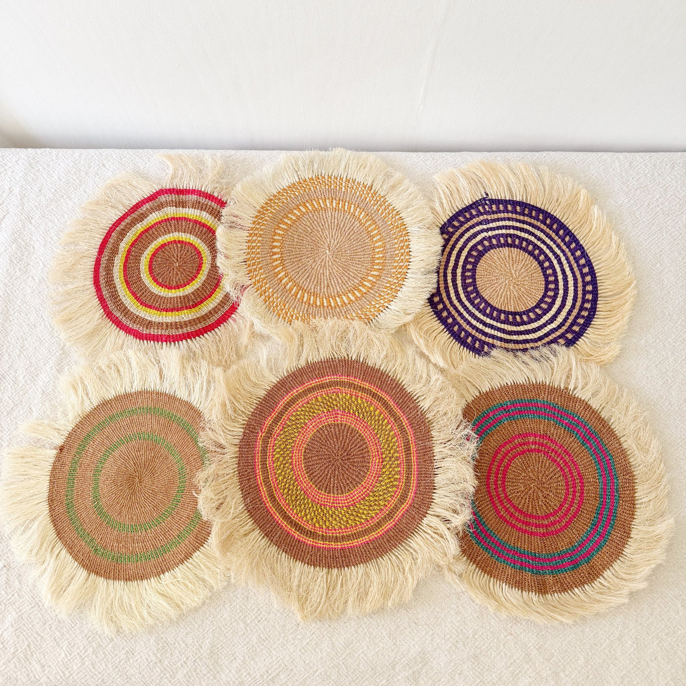 14" Sisal Wall Hanging Trivet: Assortment AC