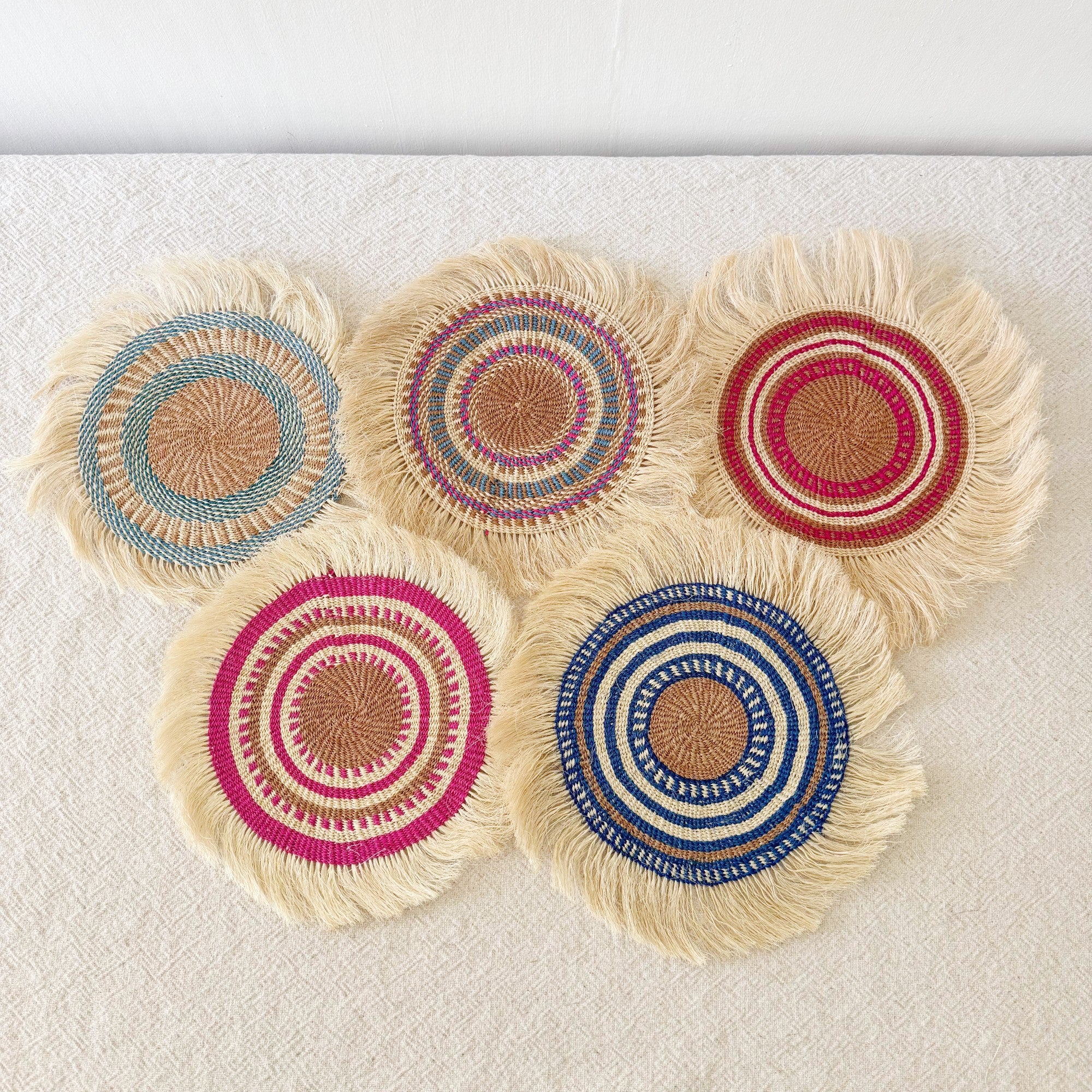 11" Sisal Wall Hanging Trivet: Assortment AD
