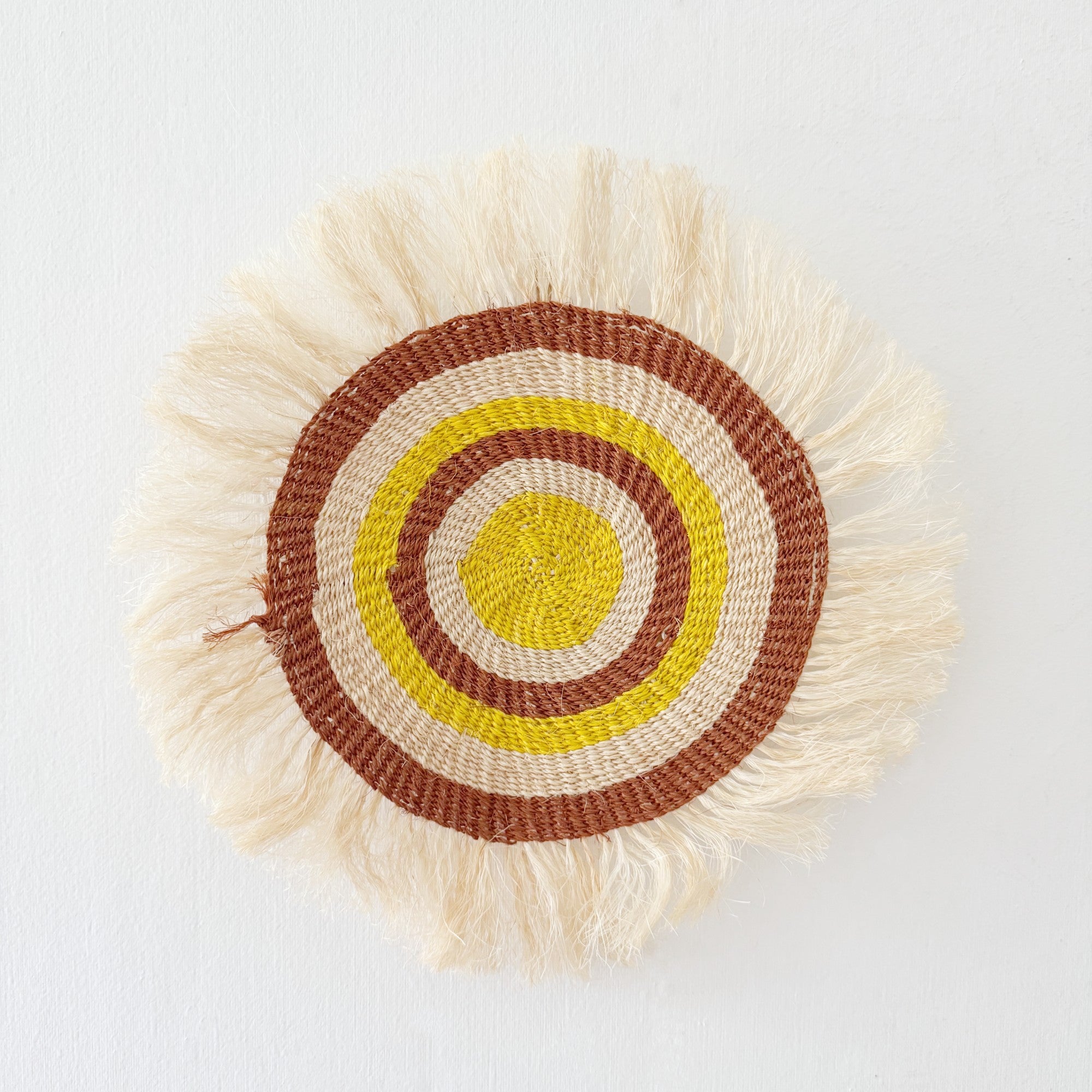 12" Sisal Wall Hanging Trivet: Assortment 2