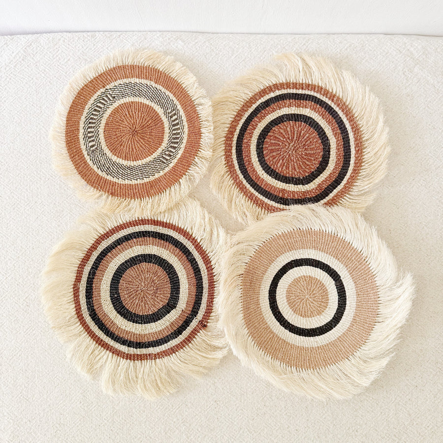 11" Sisal Wall Hanging Trivet: Assortment 3