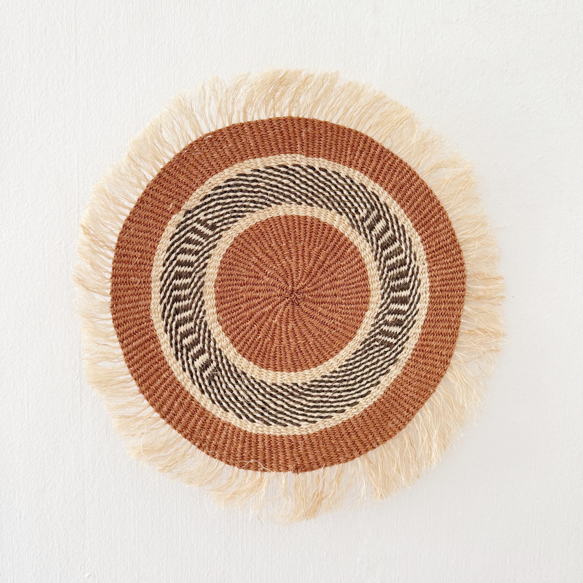 11" Sisal Wall Hanging Trivet: Assortment 3