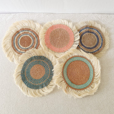 12" Sisal Wall Hanging Trivet: Assortment 4