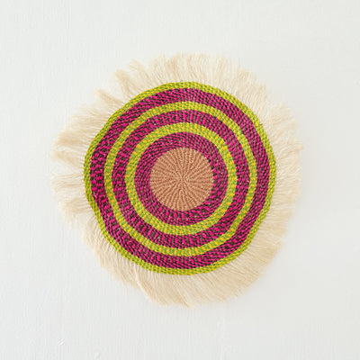 11" Sisal Wall Hanging Trivet: Assortment 5