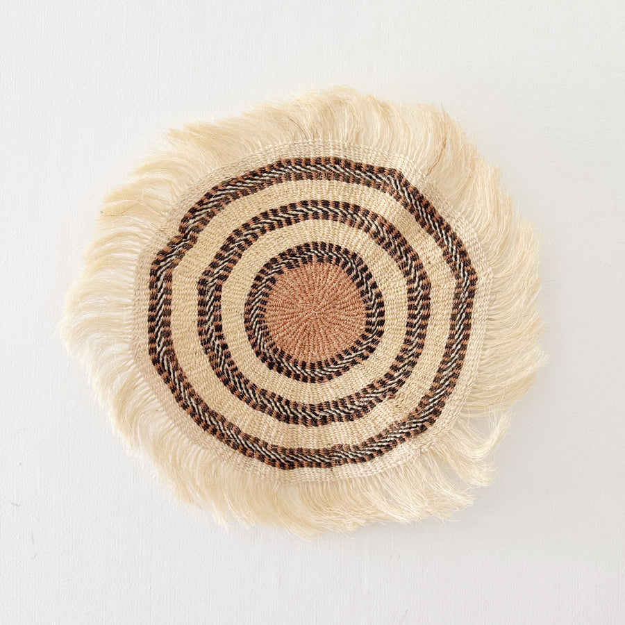 14" Sisal Wall Hanging Trivet: Assortment 6