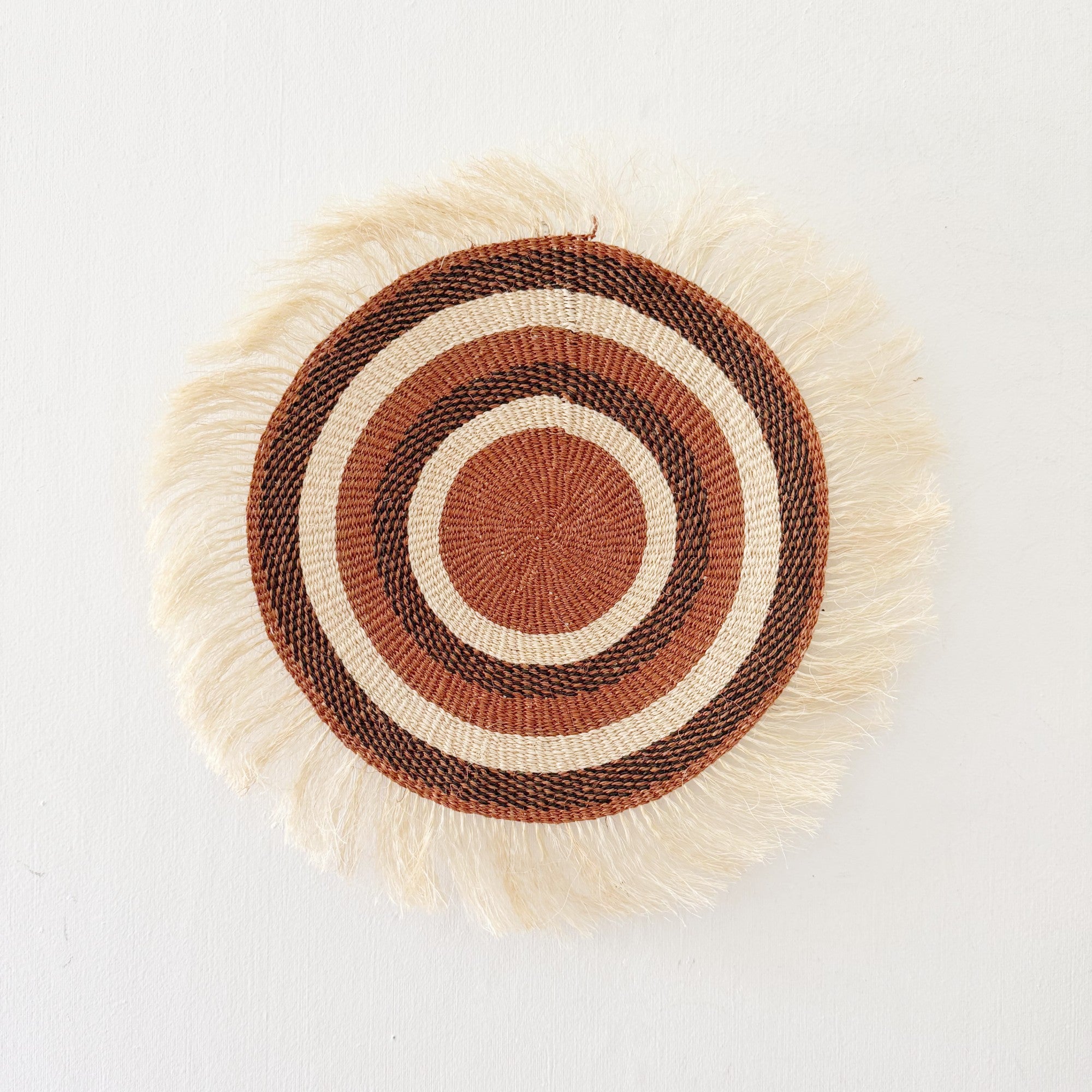 14" Sisal Wall Hanging Trivet: Assortment 6