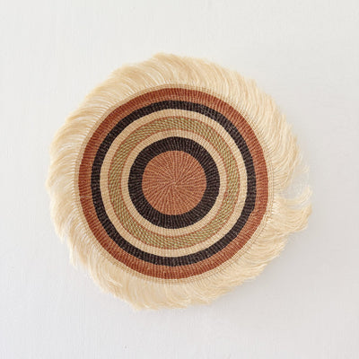 14" Sisal Wall Hanging Trivet: Assortment 8