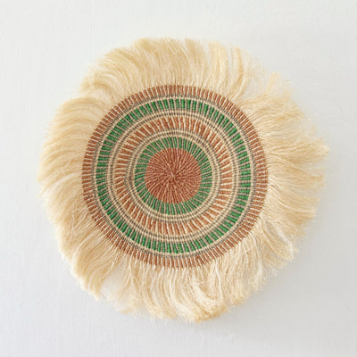 14" Sisal Wall Hanging Trivet: Assortment 8