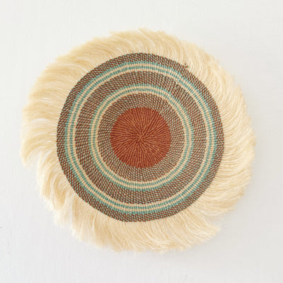 14" Sisal Wall Hanging Trivet: Assortment 8