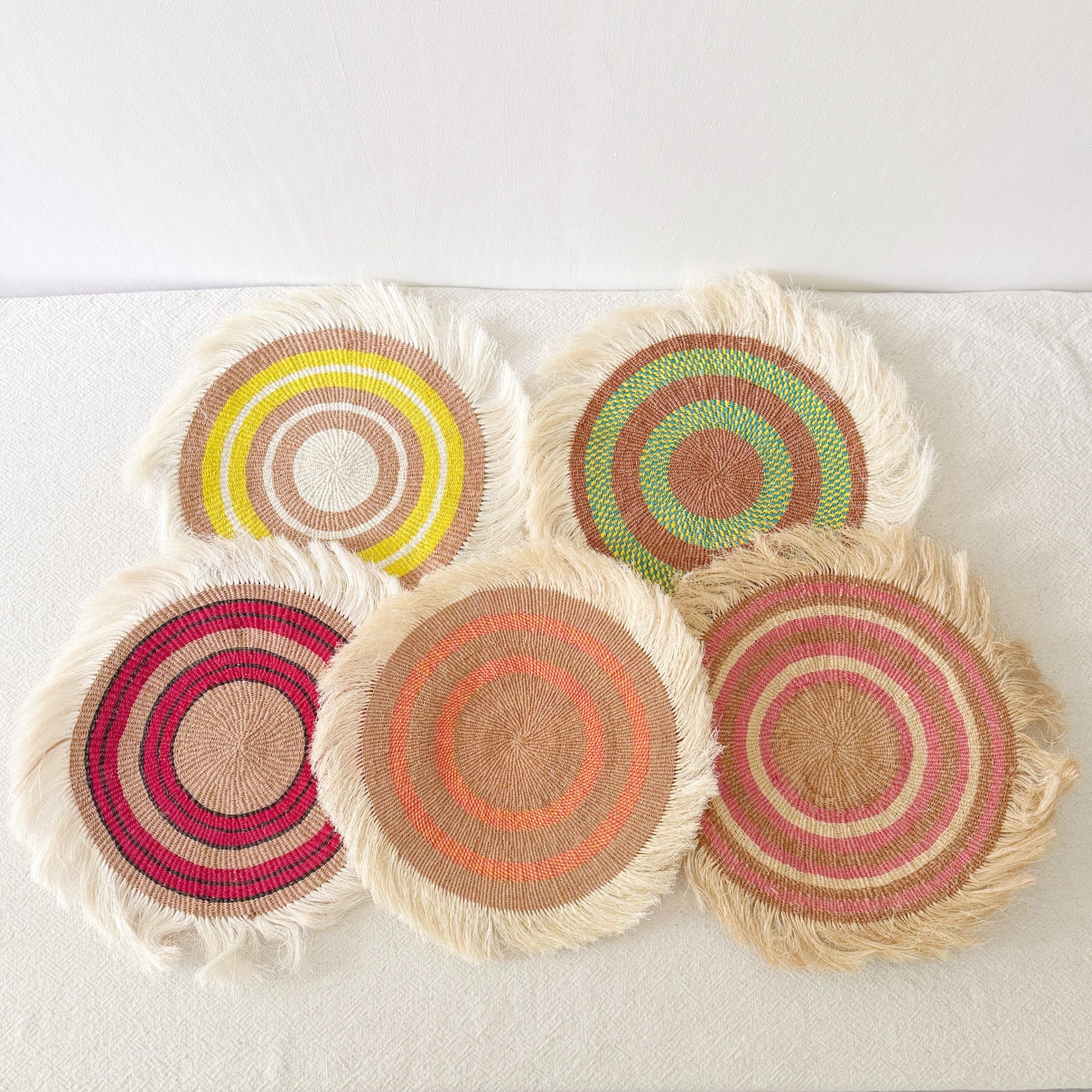 16" Sisal Wall Hanging Trivet: Assortment 11