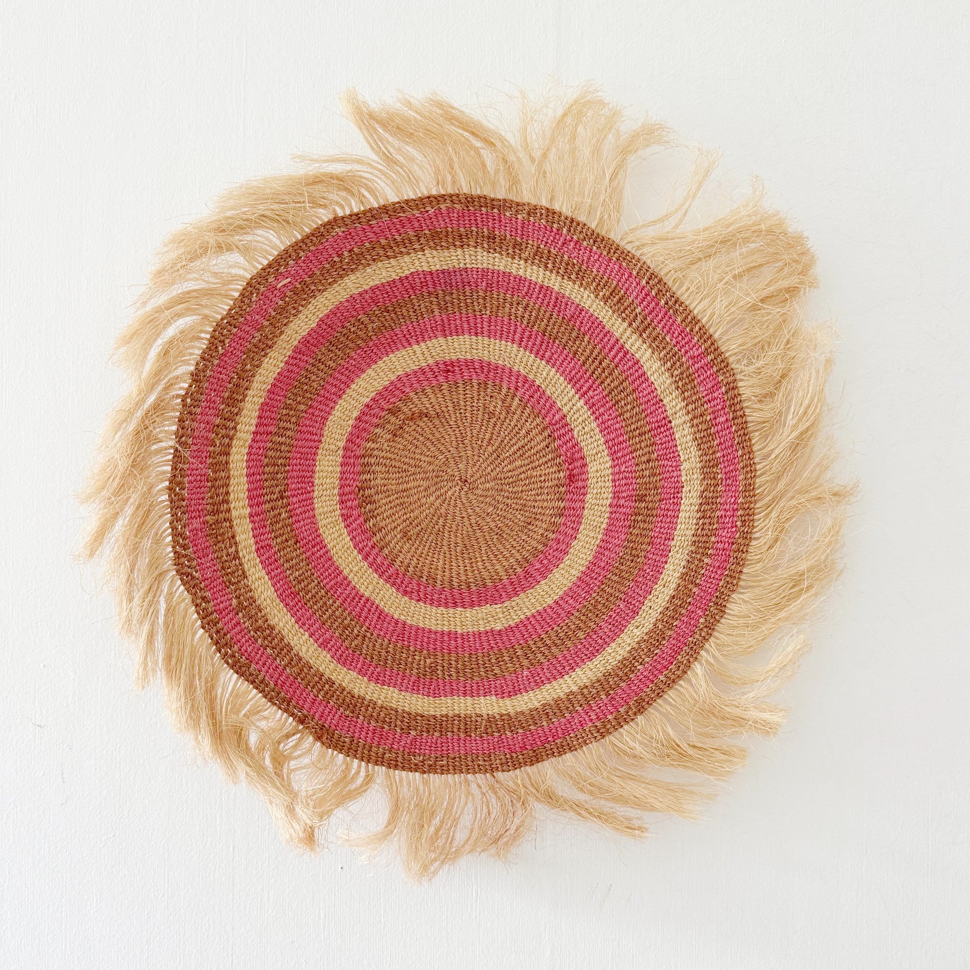 16" Sisal Wall Hanging Trivet: Assortment 11