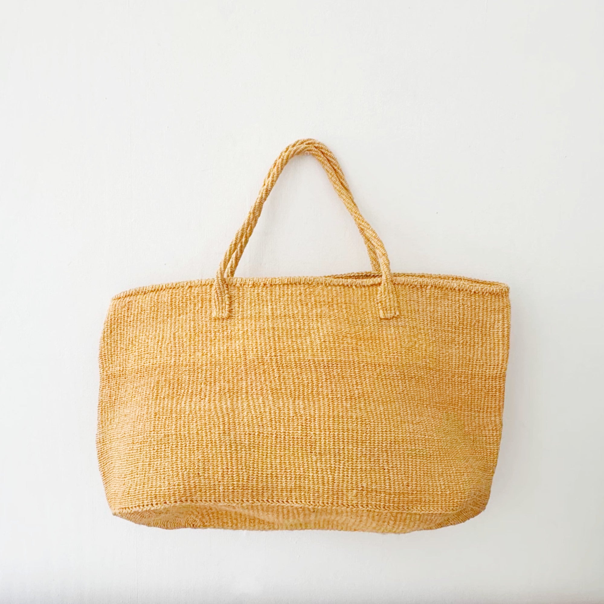 XL Sisal Tote: Tangerine