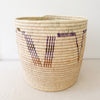 21" Turkana Palm Storage Basket: Lavender