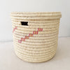 16.5" Lidded Palm Basket