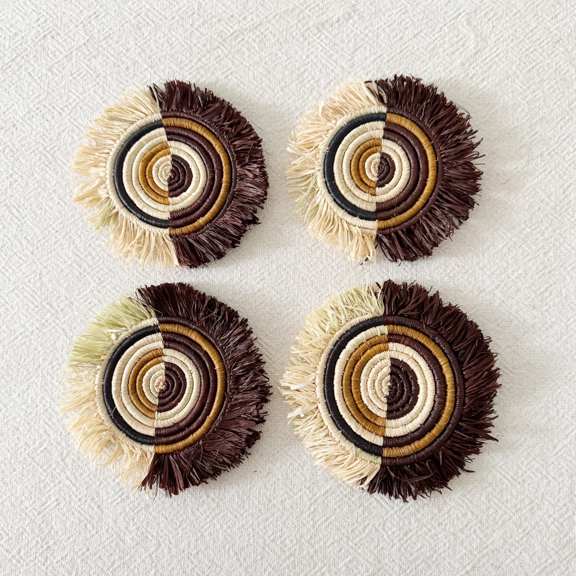 Numbi Fringe Coaster Set