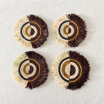 Numbi Fringe Coaster Set